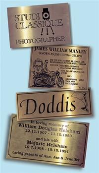BRASS PLAQUES