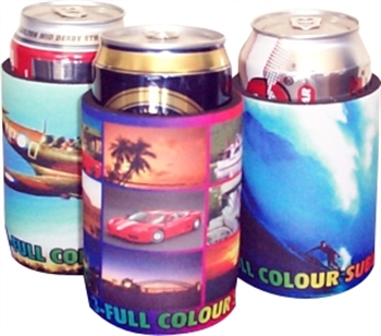 Stubby Holder with Base &amp; Taped Seam - Full Colour