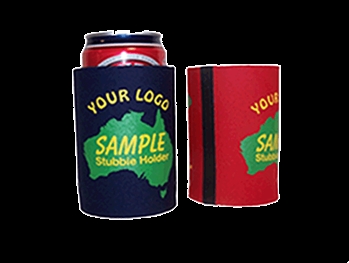 Stubby Holder with Base &amp; Taped Seam - Screen Print