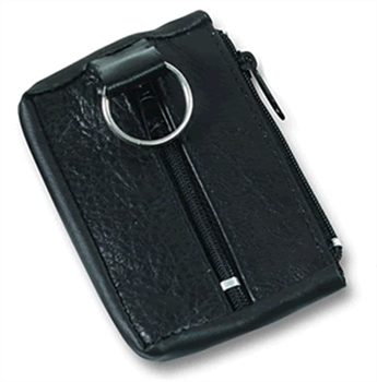 Zippered Leather Key Case