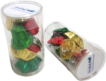 Pet Tube Filled With Christmas Chocolates