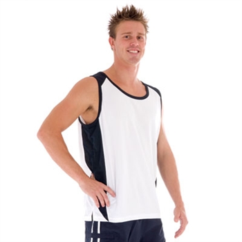 -Adult Cool-Breathe Contrast Singlet (Some Colours Discontinued)