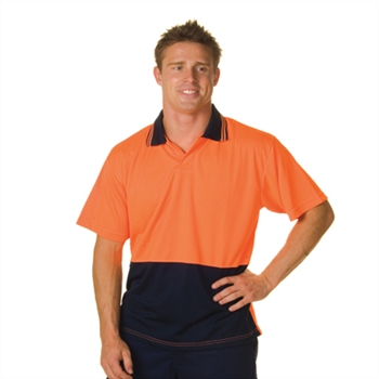 -Hivis Food Polo - Short Sleeve &gt; 175 Gsm Polyester Micromesh