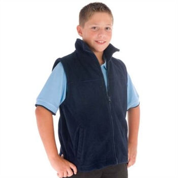 5344-Kids Full Zip Polar Fleece Vest