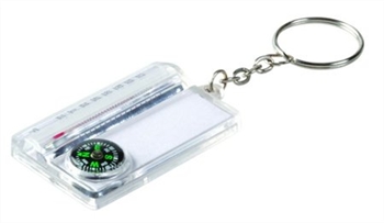 Kr124 Thermometer Compass Keyring Penline