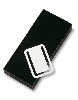 Silver Plated Bookmark / Money Clip