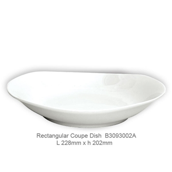 Rect -Coupe Plate 228mm