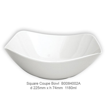 Square Coupe Bowl 225mm