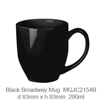 Black Broadway Mug 290ml