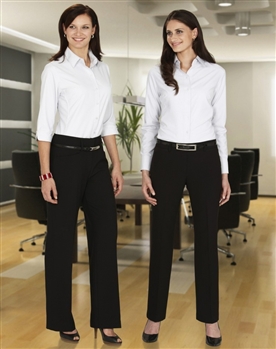 Relaxed Fit Ladies Pant With Straight Leg