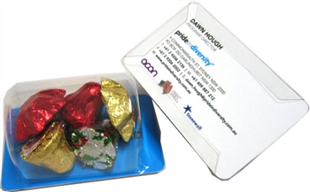 Biz Card Treat Filled With Christmas Chocolates 50G
