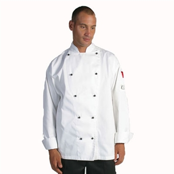 -Cool-Breeze Cotton Chef Jacket, Long Sleeve