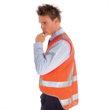 -Day &amp; Night Cross Back Safety Vest With Tail