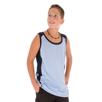 -Kids Cool-Breathe Contrast Singlet (Some Colours Discontinued)