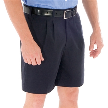 -Pleat Front Permanent Press Shorts &gt; 275 Gsm Polyester Viscose