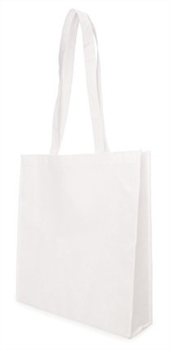Nwb05-Wh Non Woven Bag W Gusset White