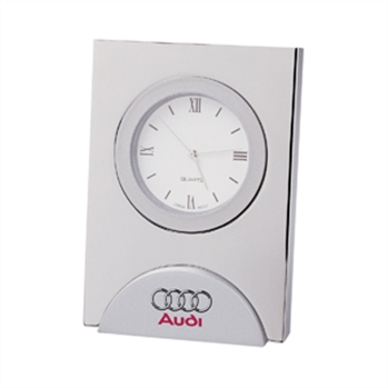 Geneva Silver Quartz Clock