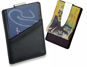 Leather Look Business Card Holder