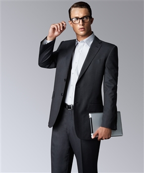 Classic Suit In True Charcoal