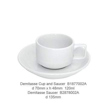 Demitasse Cup &amp; Scr 120ml