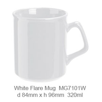 White Flare Mug 320ml