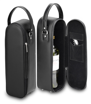 Deluxe Single Bottle Wine Tote