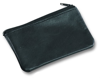 Zippered Leather Key Case