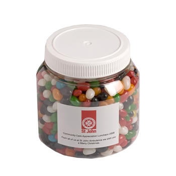 1L Pet Jar Filled Wtih Jelly Beans 1Kg