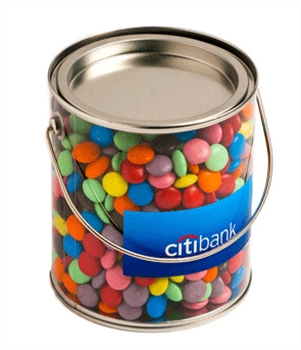 1Lt Bucket Filled With Choc Beans 1Kg