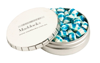 Click Clack Tin Filled With Tiny Humbugs