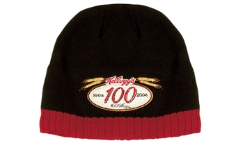 Cable Knit Trimmed Beanie with Fleece Lining
