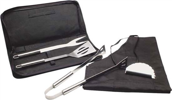 BBQ Tool &amp; Apron Set