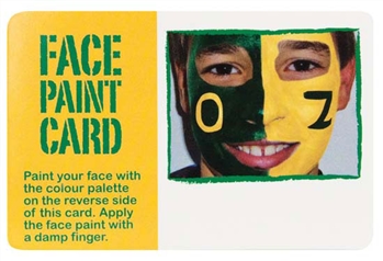 Face paint card