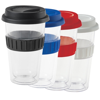 Plastic Double-Walled Mug