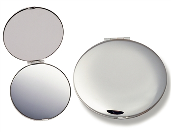 Silver Compact Mirror