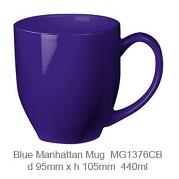 Blue Manhattan Mug 440ml